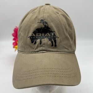 Ariat Tan Black Las Vegas 2005 Baseball Hat adjustable HT7151H